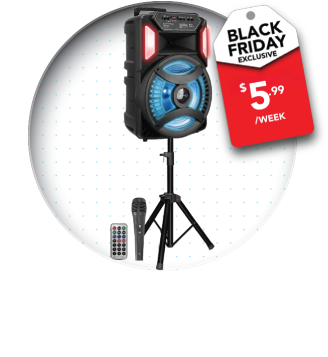 Technical Pro LED Speaker+Mic+Stand+Remote
