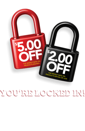 You&rsquo;re Locked in! Check your email for your coupons and we'll see you in stores for our Customer Appreciation event April 3rd - April 4th!