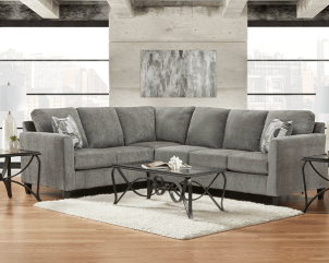 Sims Charcoal 2pc Sectional